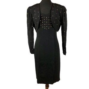 Vintage 1980's Niki  Dress w/ Cropped Jacket